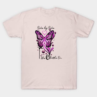 Breast Cancer Awareness Butterfly Pink Ribbon T-Shirt